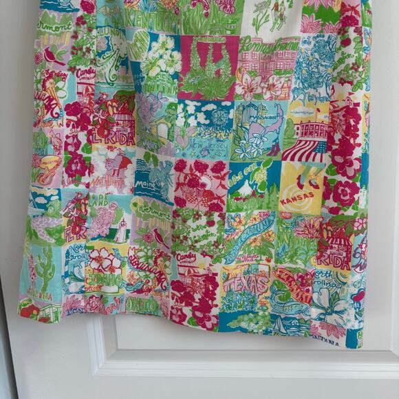 Lilly Pulitzer State of Mind Ricci Shift Dress Sz 4 Preppy Coastal Pastel - Picture 10 of 11